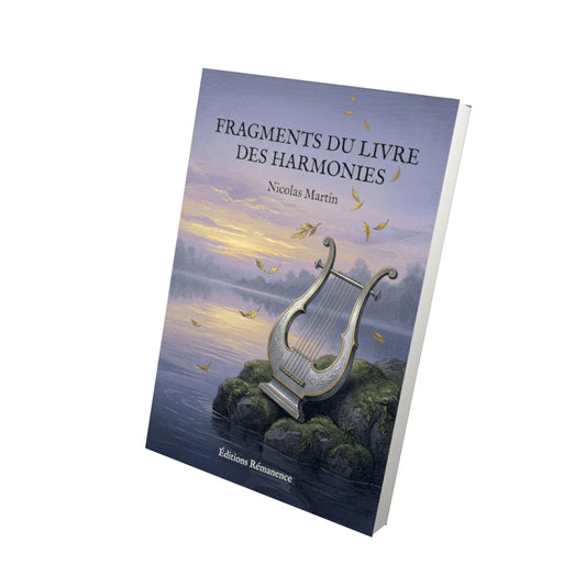 Livre Fragments du livre des harmonies par Nicolas Martin - Vue 3D - Editions Remanence