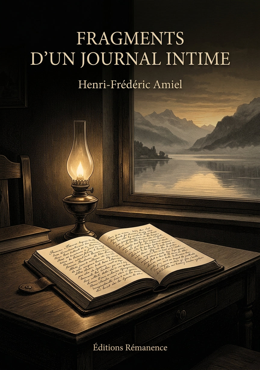 Livre Fragments d’un journal intime par Henri-Frédéric Amiel - Couverture - Editions Remanence
