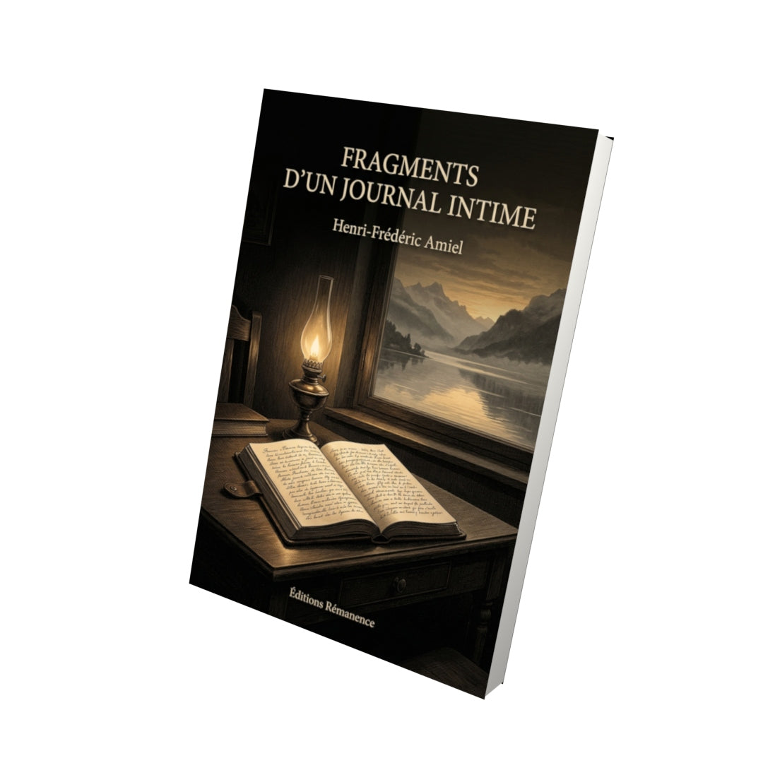 Livre Fragments d’un journal intime par Henri-Frédéric Amiel - Vue 3D - Editions Remanence