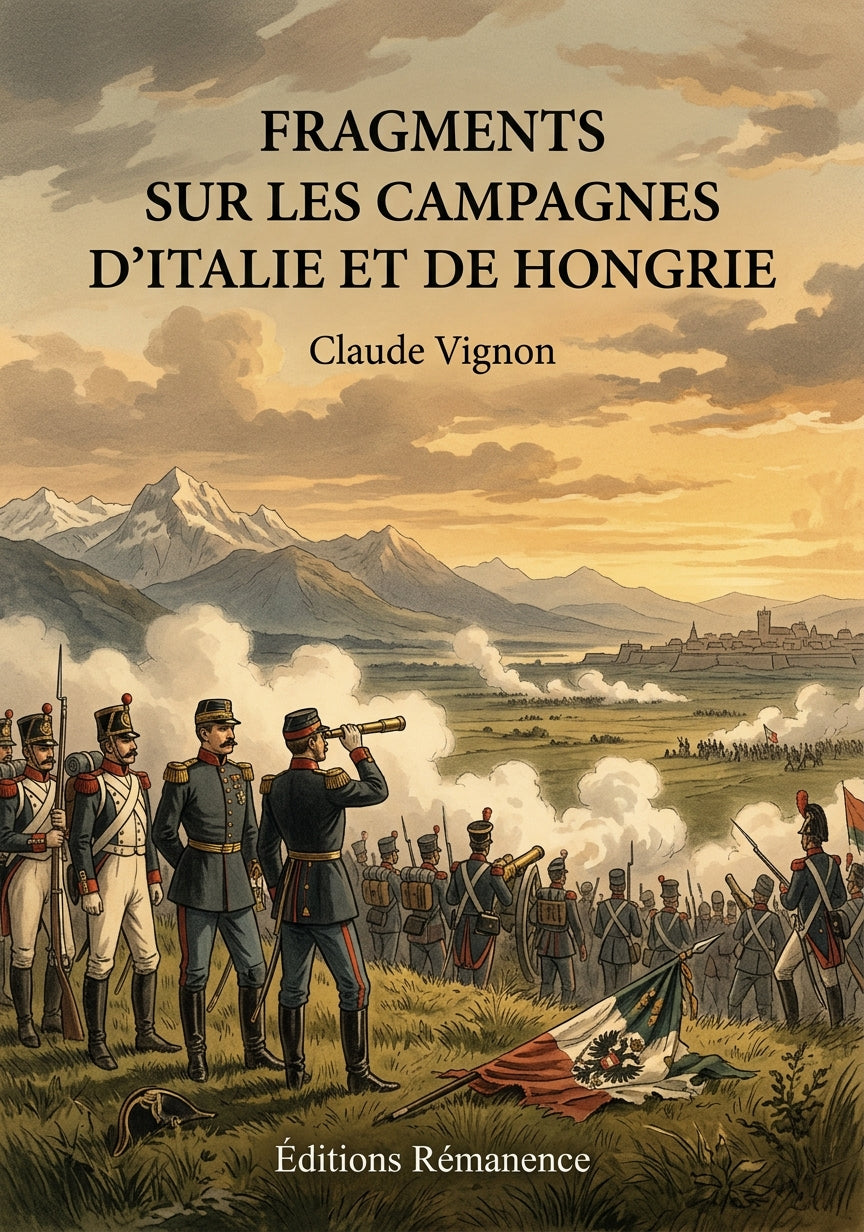 Livre Fragments sur les campagnes d’Italie et de Hongrie par Claude Vignon - Couverture - Editions Remanence