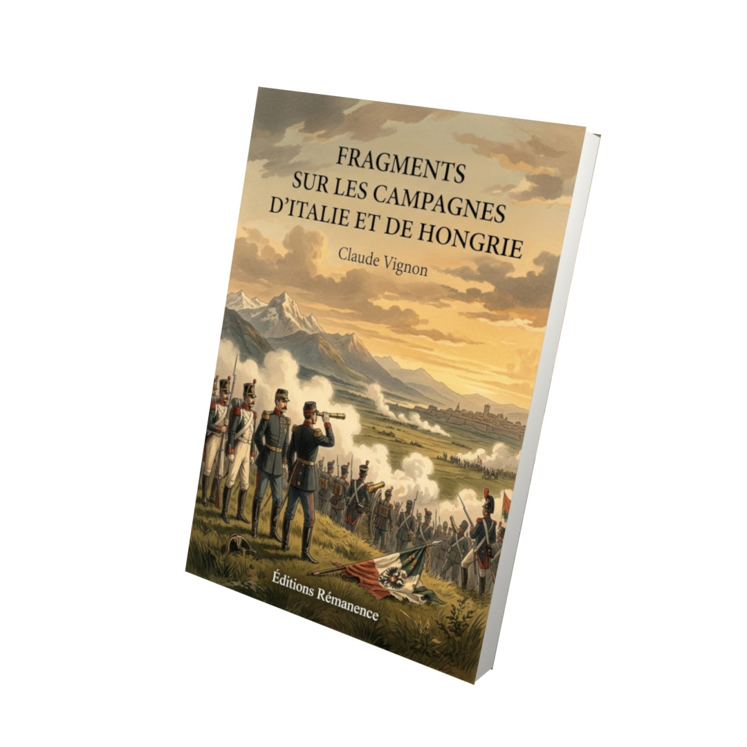 Livre Fragments sur les campagnes d’Italie et de Hongrie par Claude Vignon - Vue 3D - Editions Remanence