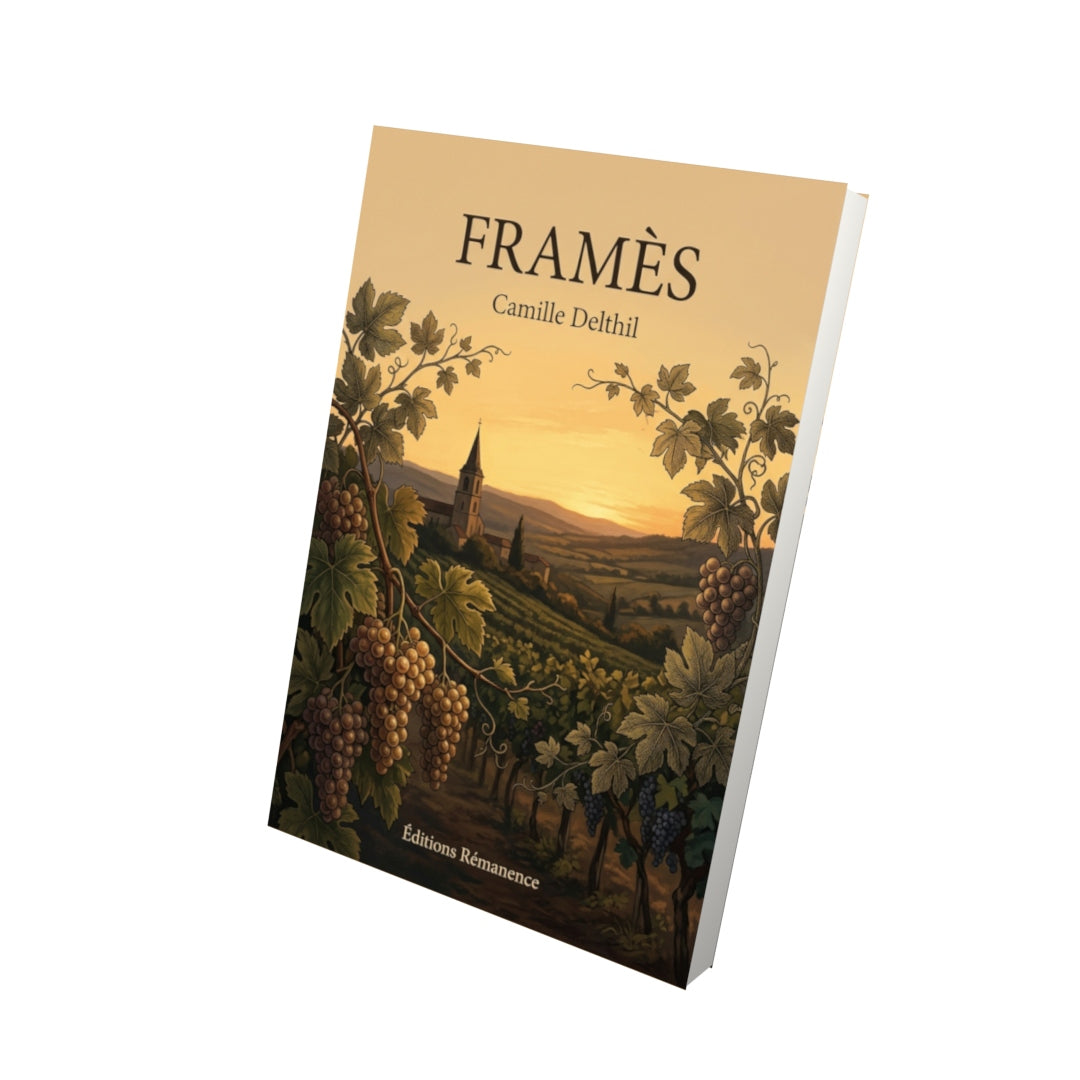 Livre Framès par Camille Delthil - Vue 3D - Editions Remanence
