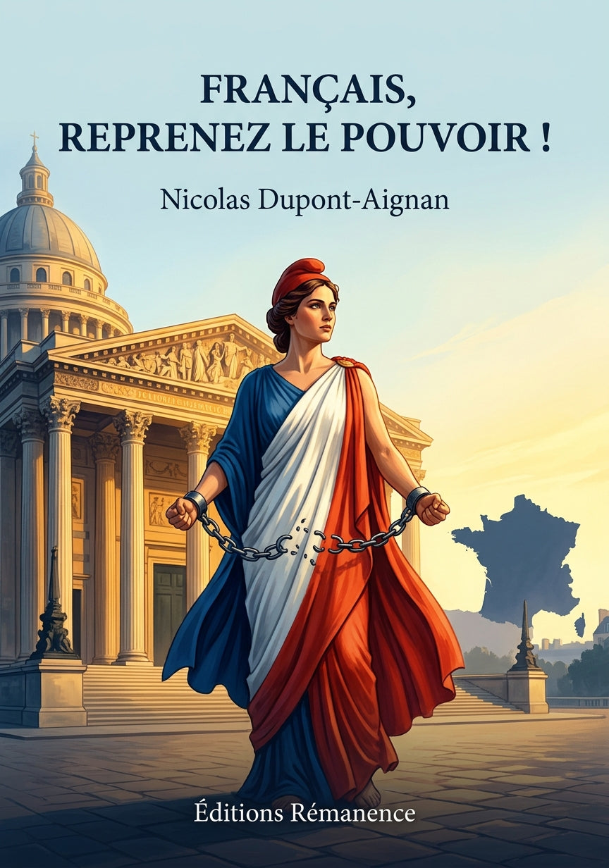 Livre Français, reprenez le pouvoir ! par Nicolas Dupont-Aignan - Couverture - Editions Remanence