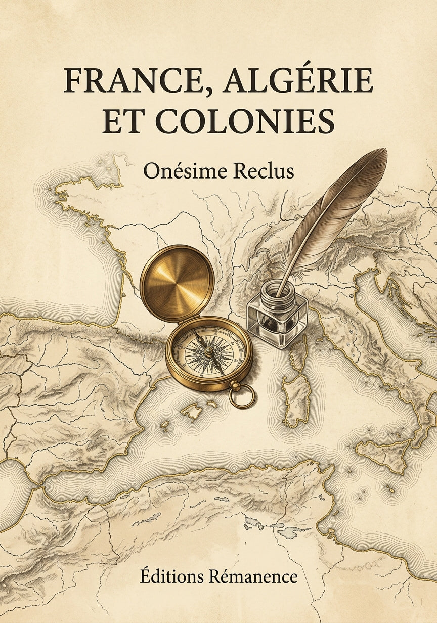 Livre France, Algérie et colonies par Onésime Reclus - Couverture - Editions Remanence