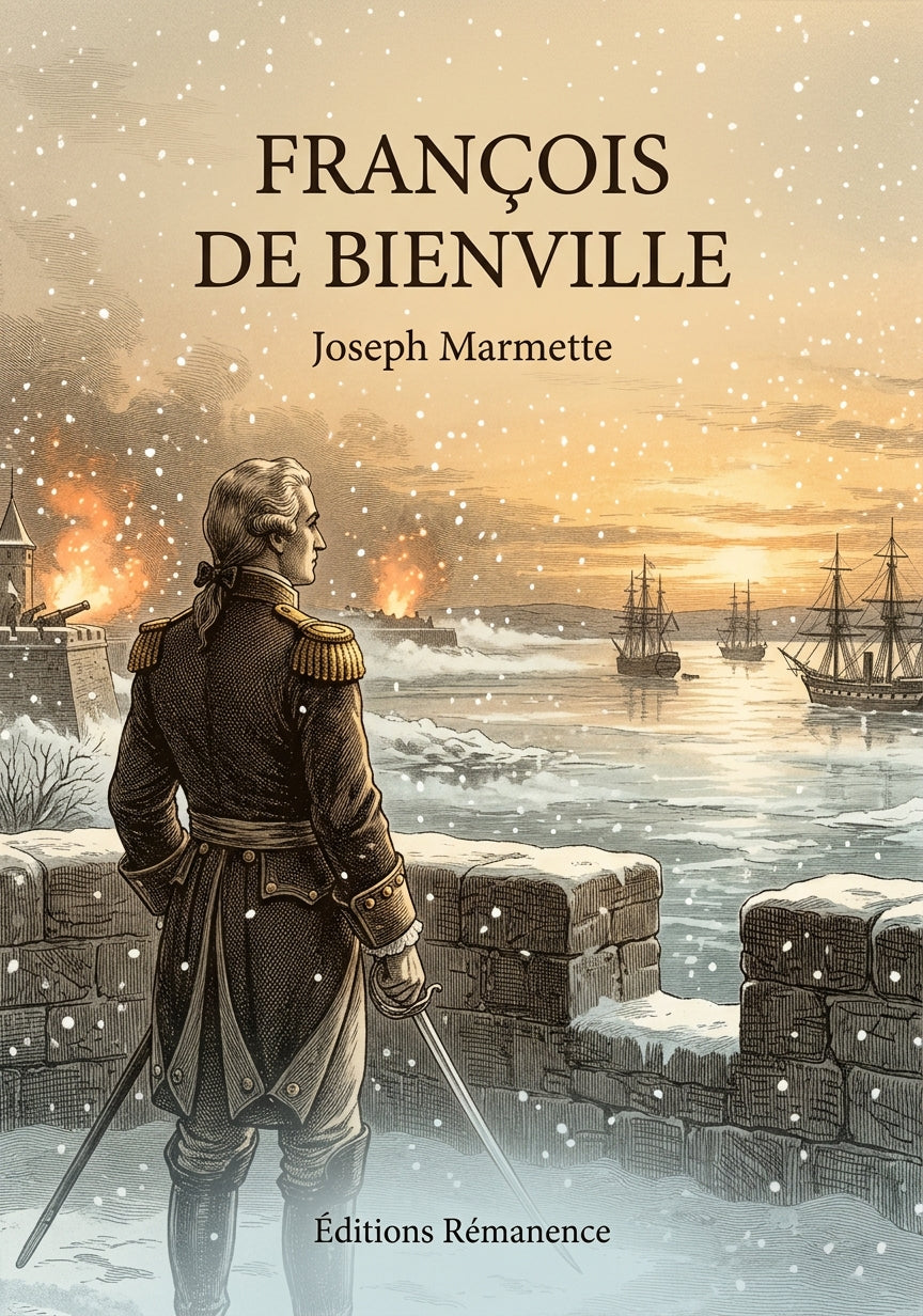 Livre François de Bienville par Joseph Marmette - Couverture - Editions Remanence
