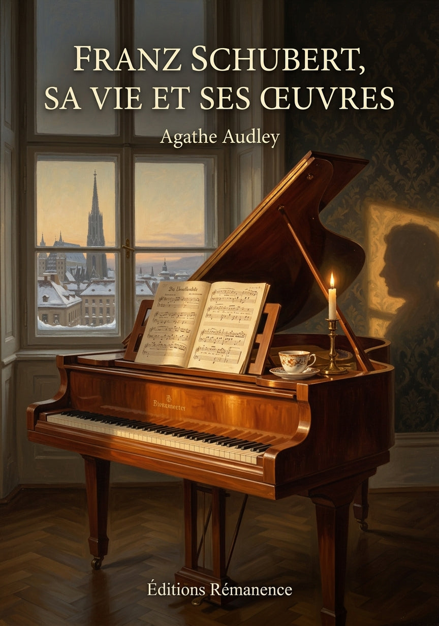 Livre Franz Schubert, sa vie et ses œuvres par Agathe Audley - Couverture - Editions Remanence