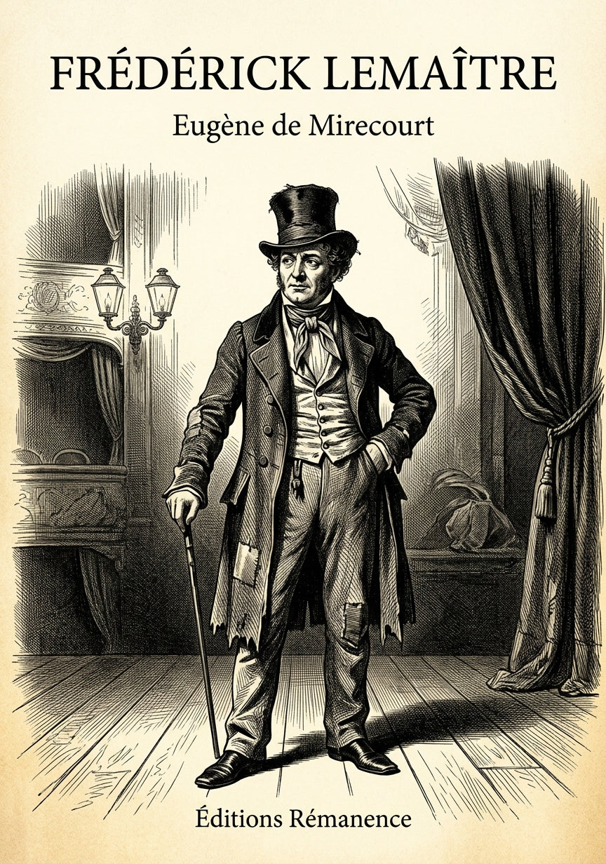 Livre Frédérick Lemaître par Eugène de Mirecourt - Couverture - Editions Remanence