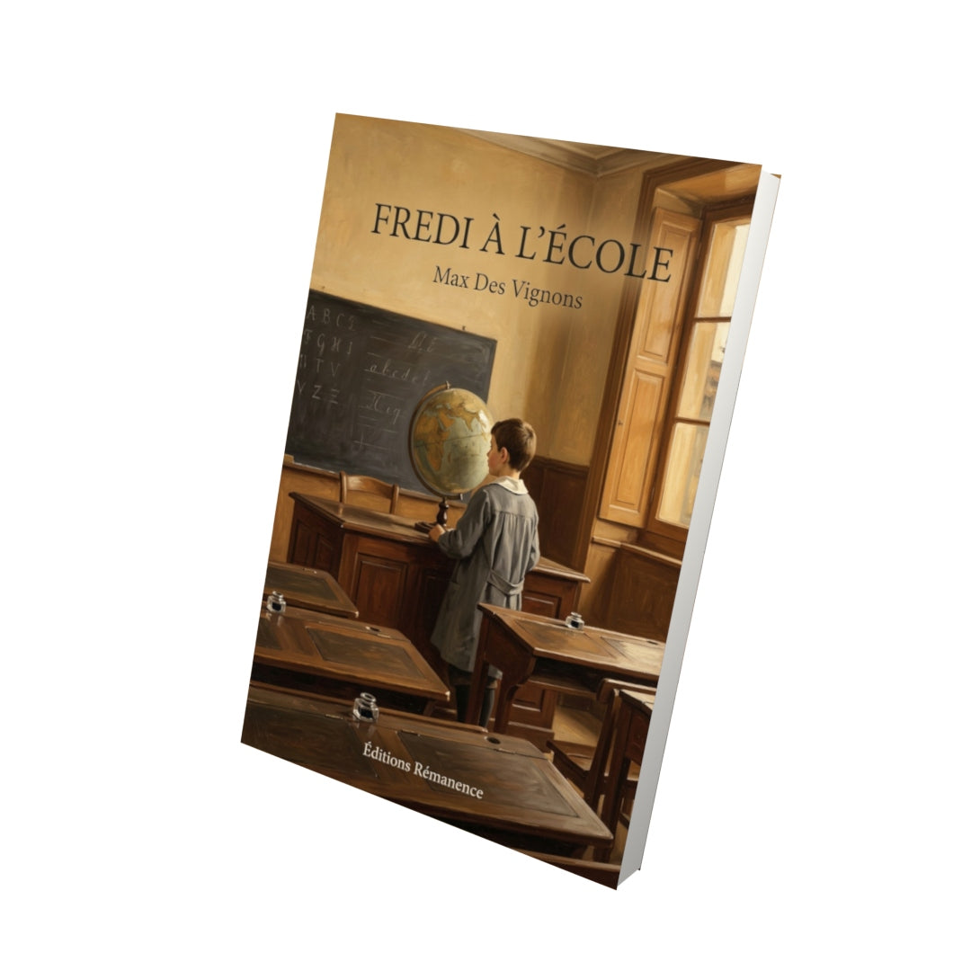 Livre Fredi à l’école par Max Des Vignons - Vue 3D - Editions Remanence