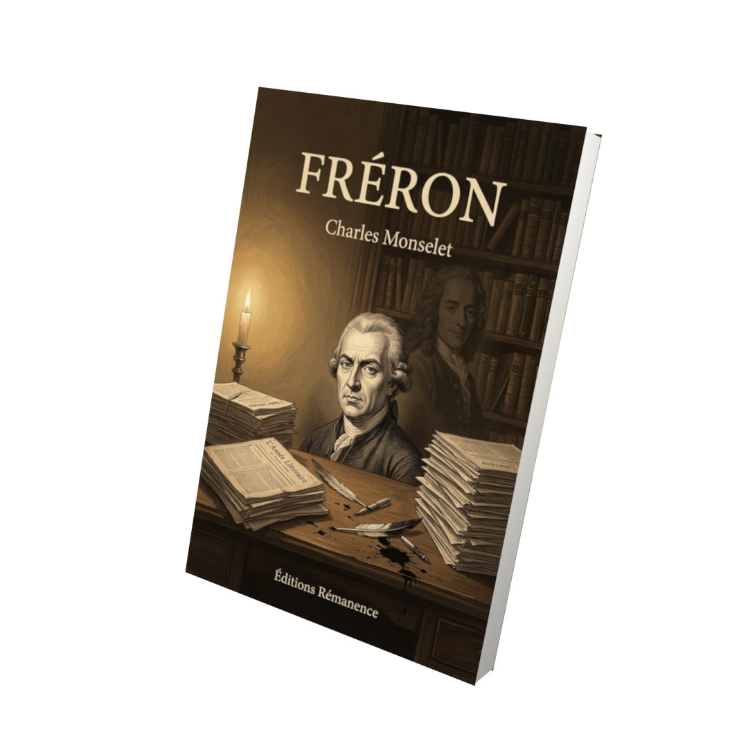 Livre Fréron par Charles Monselet - Vue 3D - Editions Remanence