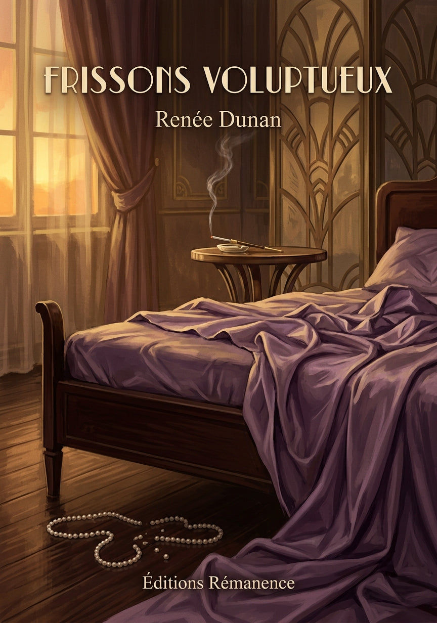 Livre Frissons voluptueux par Renée Dunan - Couverture - Editions Remanence