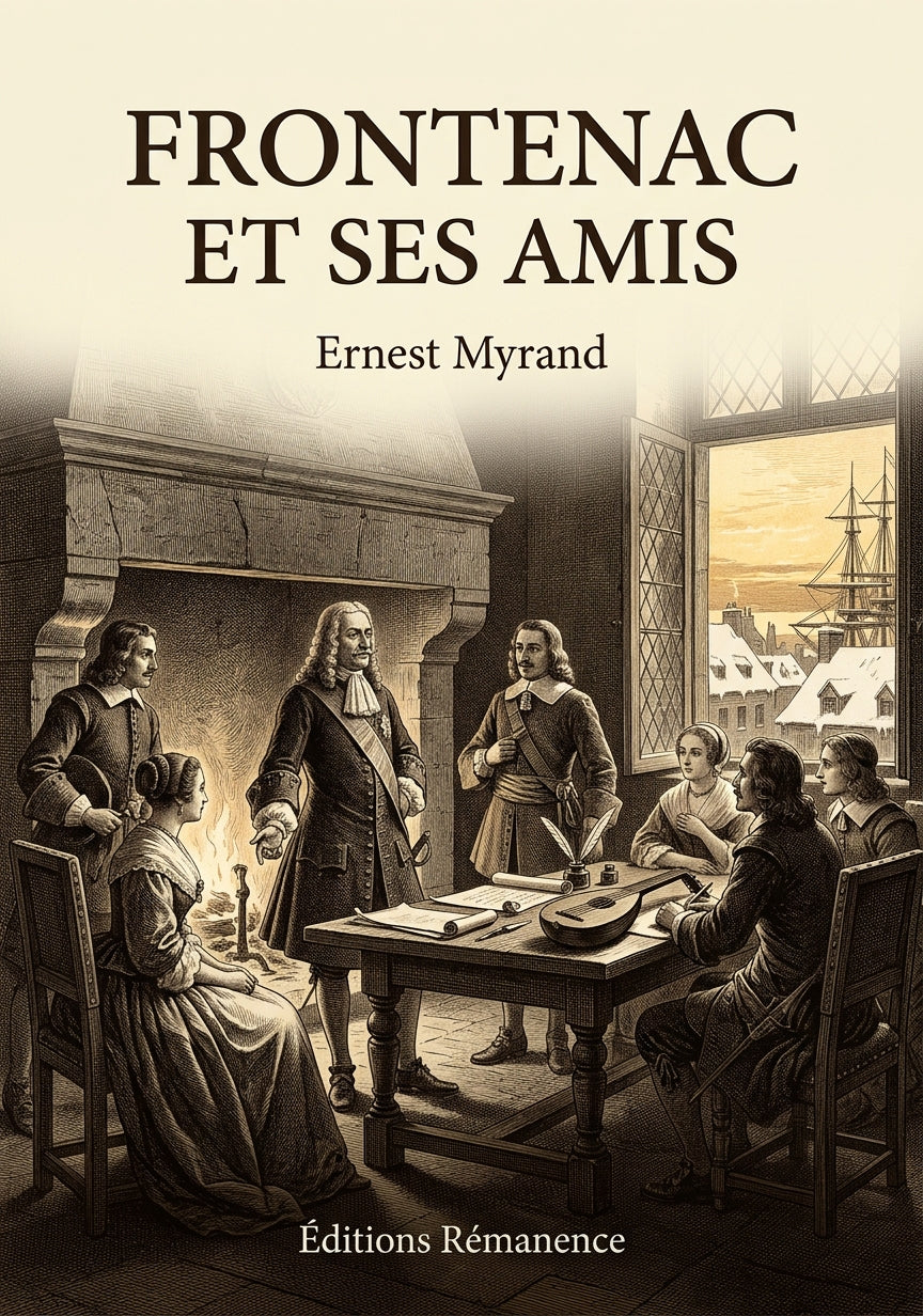 Livre Frontenac et ses amis par Ernest Myrand - Couverture - Editions Remanence