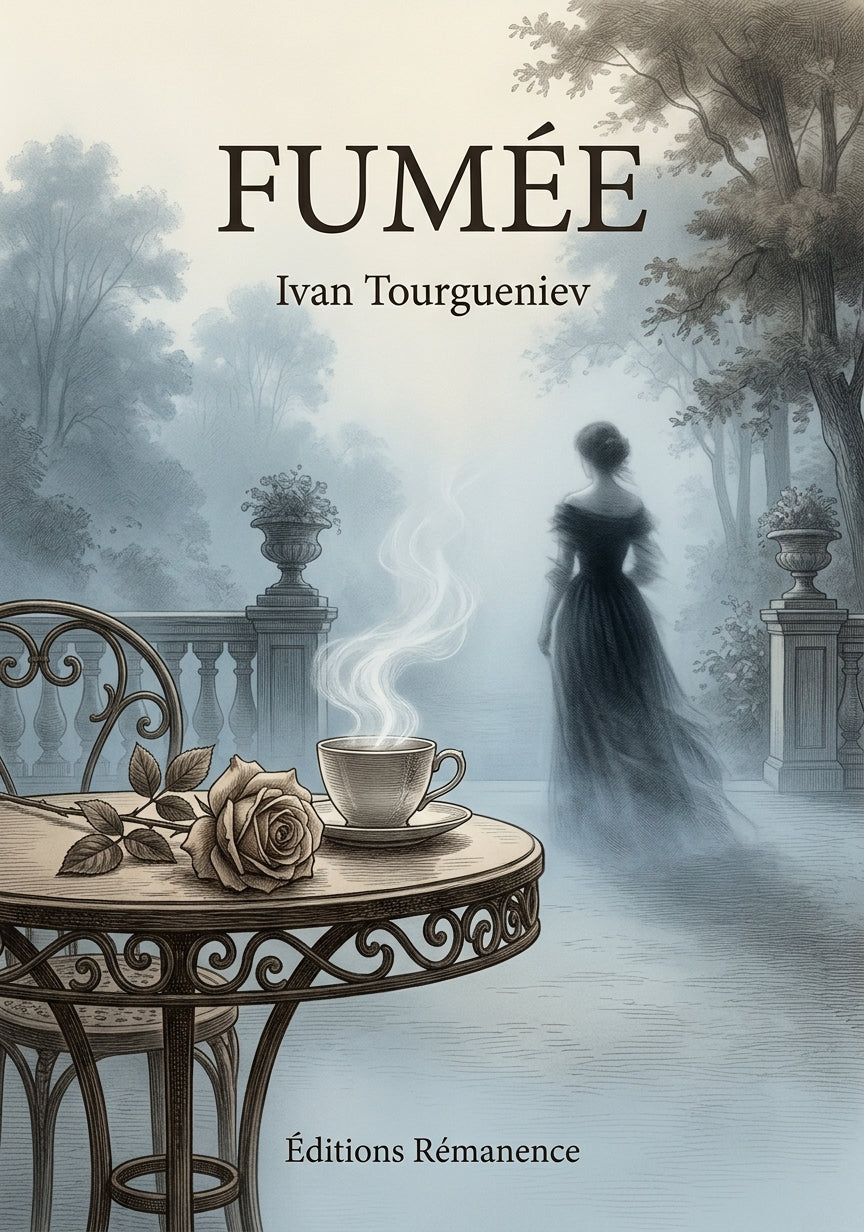 Livre Fumée par Ivan Tourgueniev - Couverture - Editions Remanence