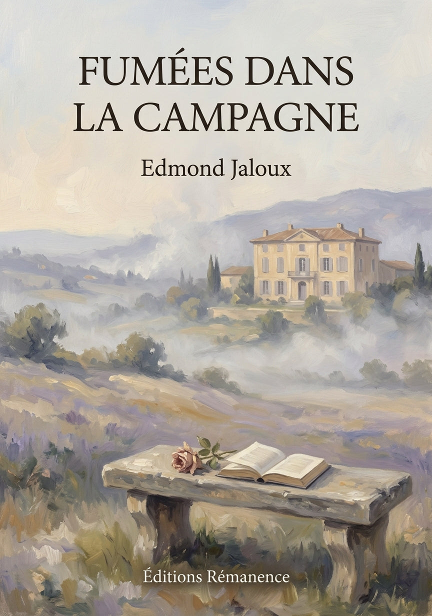 Livre Fumées dans la campagne par Edmond Jaloux - Couverture - Editions Remanence