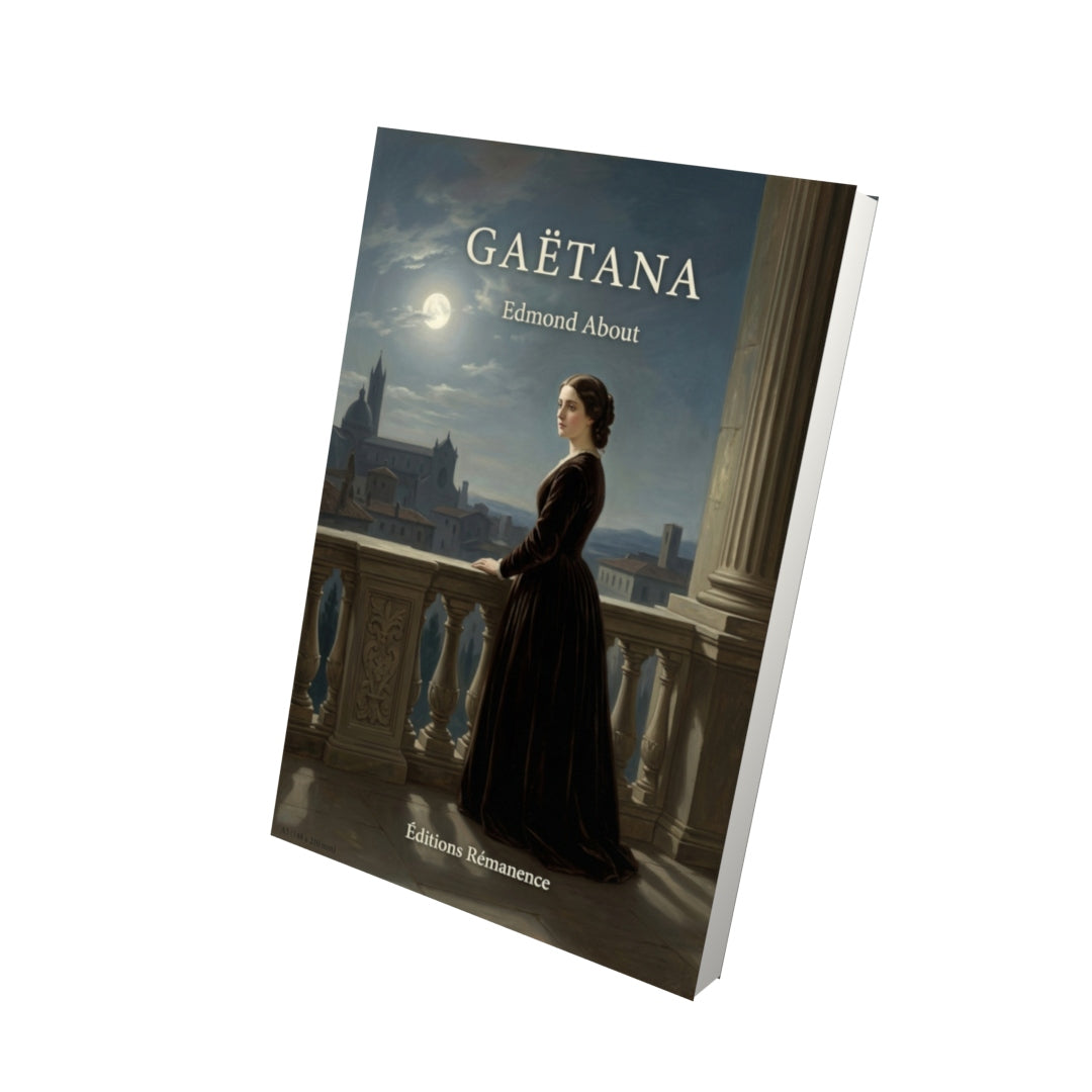Livre Gaëtana par Edmond About - Vue 3D - Editions Remanence