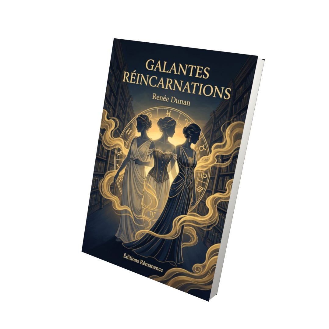 Livre Galantes réincarnations par Renée Dunan - Vue 3D - Editions Remanence