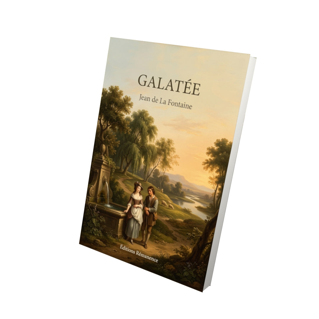 Livre Galatée par Jean de La Fontaine - Vue 3D - Editions Remanence