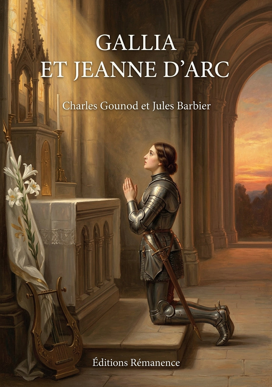 Livre Gallia et Jeanne d’Arc par Charles Gounod et Jules Barbier - Couverture - Editions Remanence