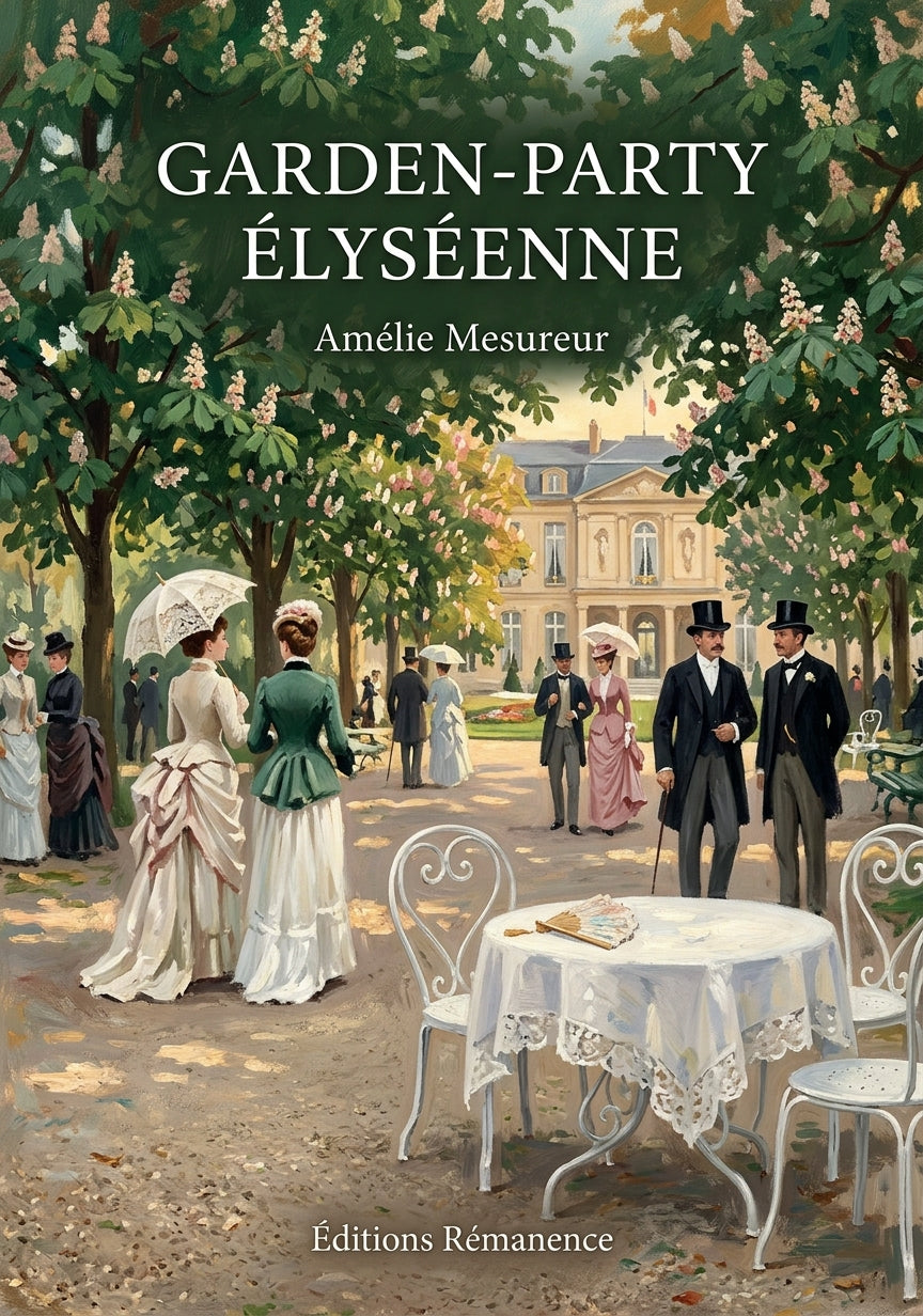Livre Garden-party élyséenne par Amélie Mesureur - Couverture - Editions Remanence