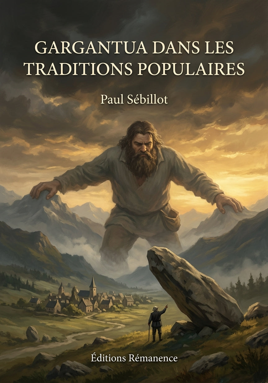 Livre Gargantua dans les traditions populaires par Paul Sébillot - Couverture - Editions Remanence