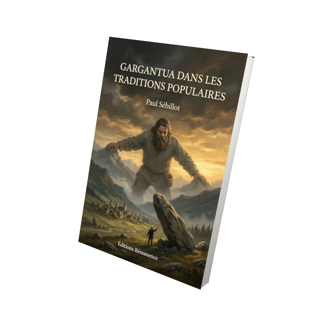Livre Gargantua dans les traditions populaires par Paul Sébillot - Vue 3D - Editions Remanence
