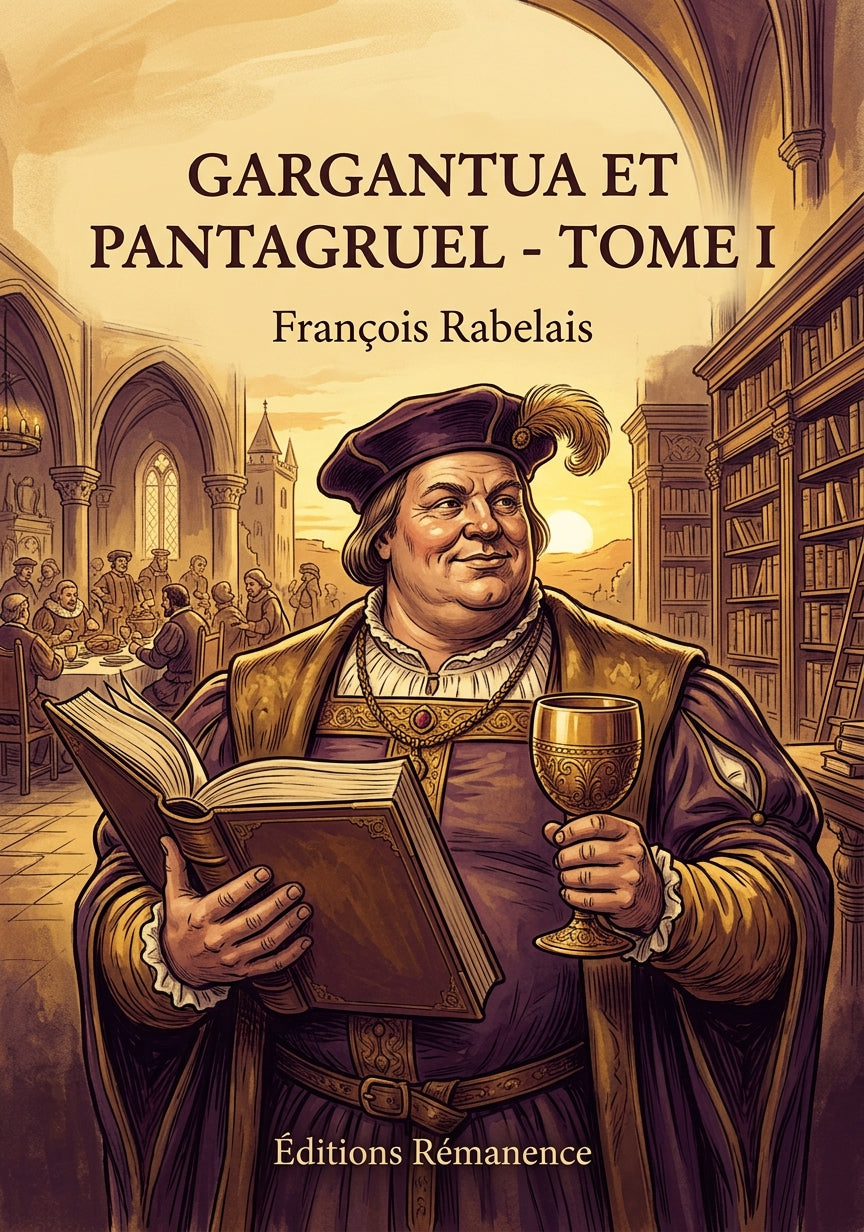 Livre Gargantua et Pantagruel - Tome I par François Rabelais - Couverture - Editions Remanence
