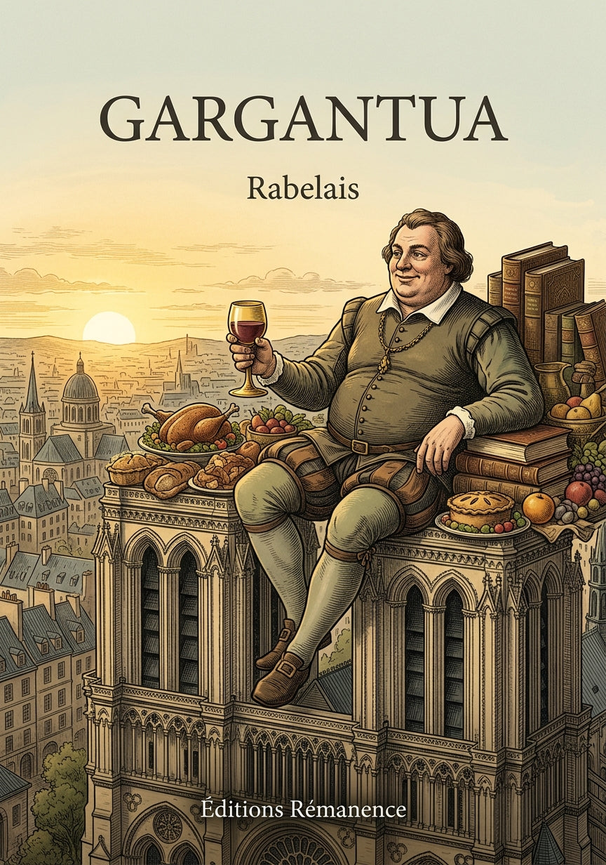 Livre Gargantua par Rabelais - Couverture - Editions Remanence