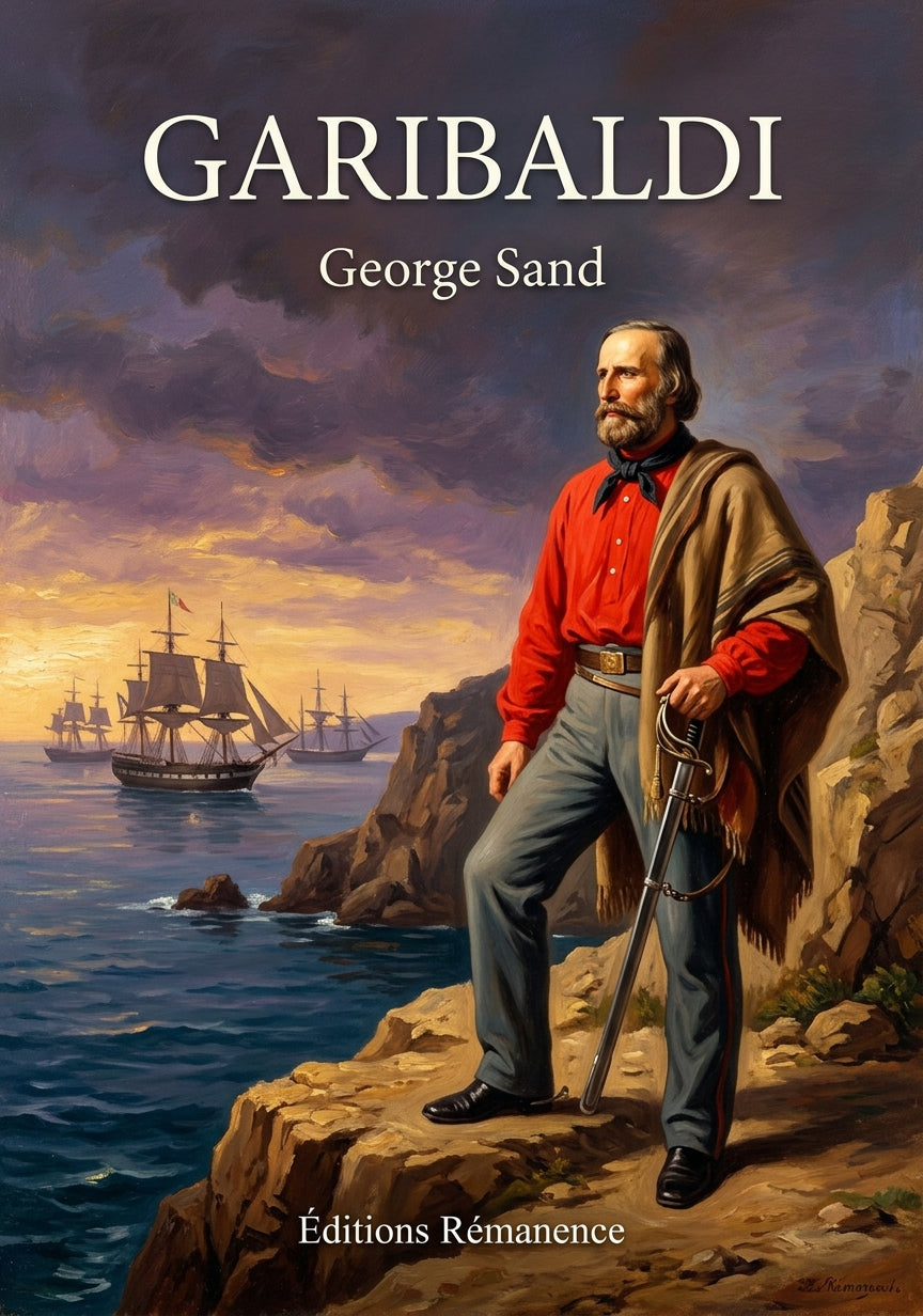 Livre Garibaldi par George Sand - Couverture - Editions Remanence