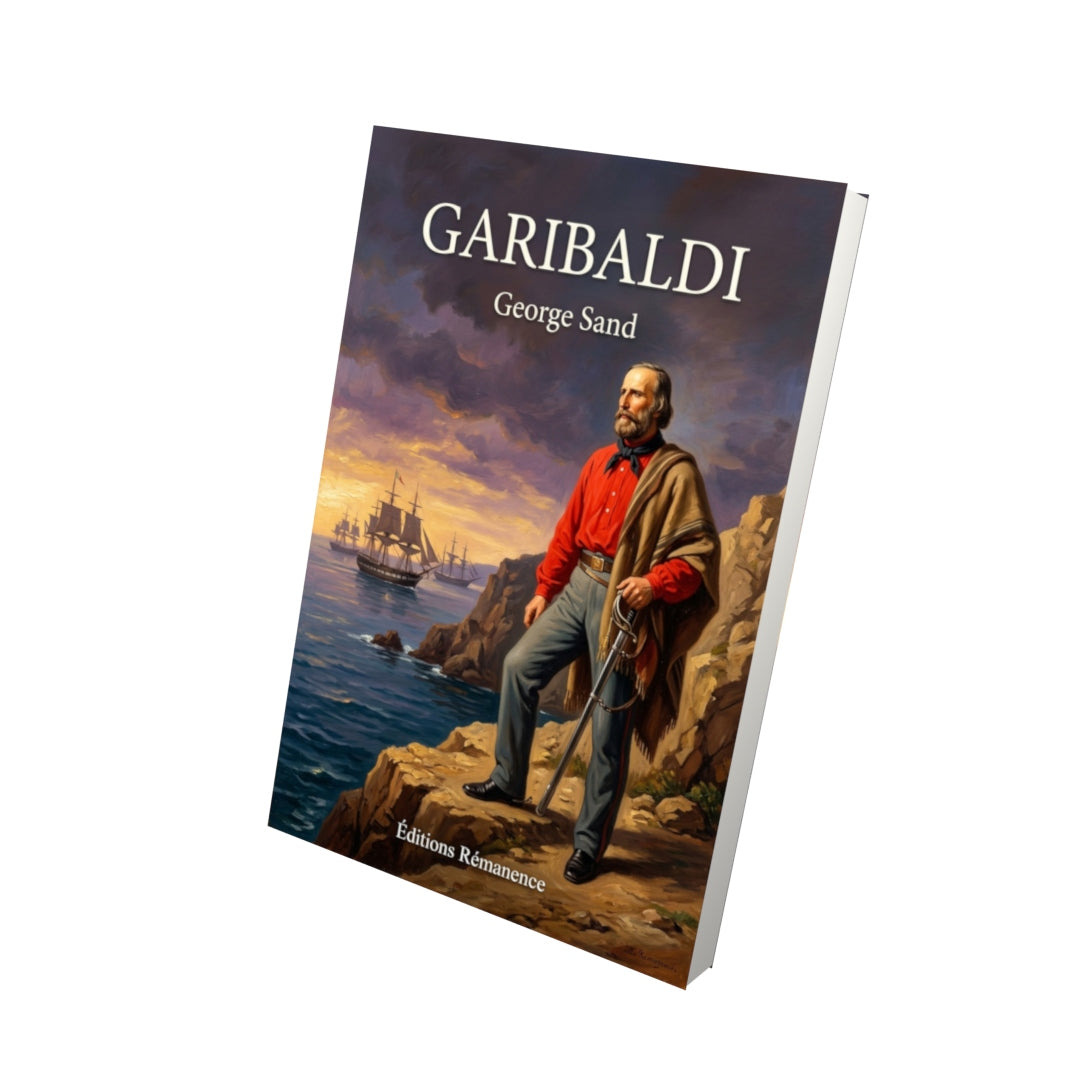 Livre Garibaldi par George Sand - Vue 3D - Editions Remanence