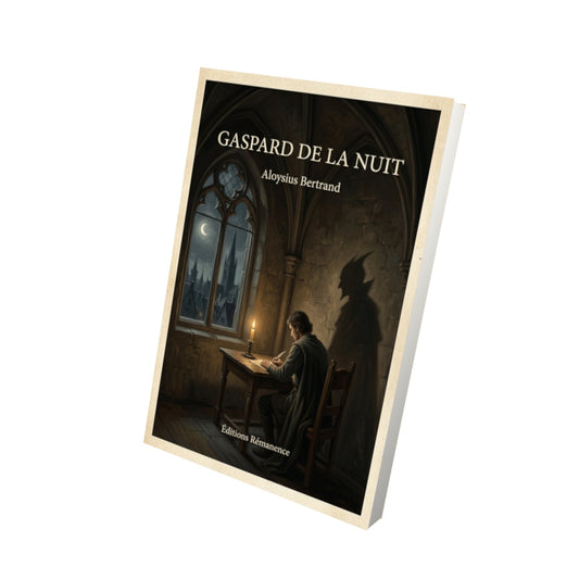 Livre Gaspard de la nuit - Aloysius Bertrand - Vue 3D - Editions Remanence