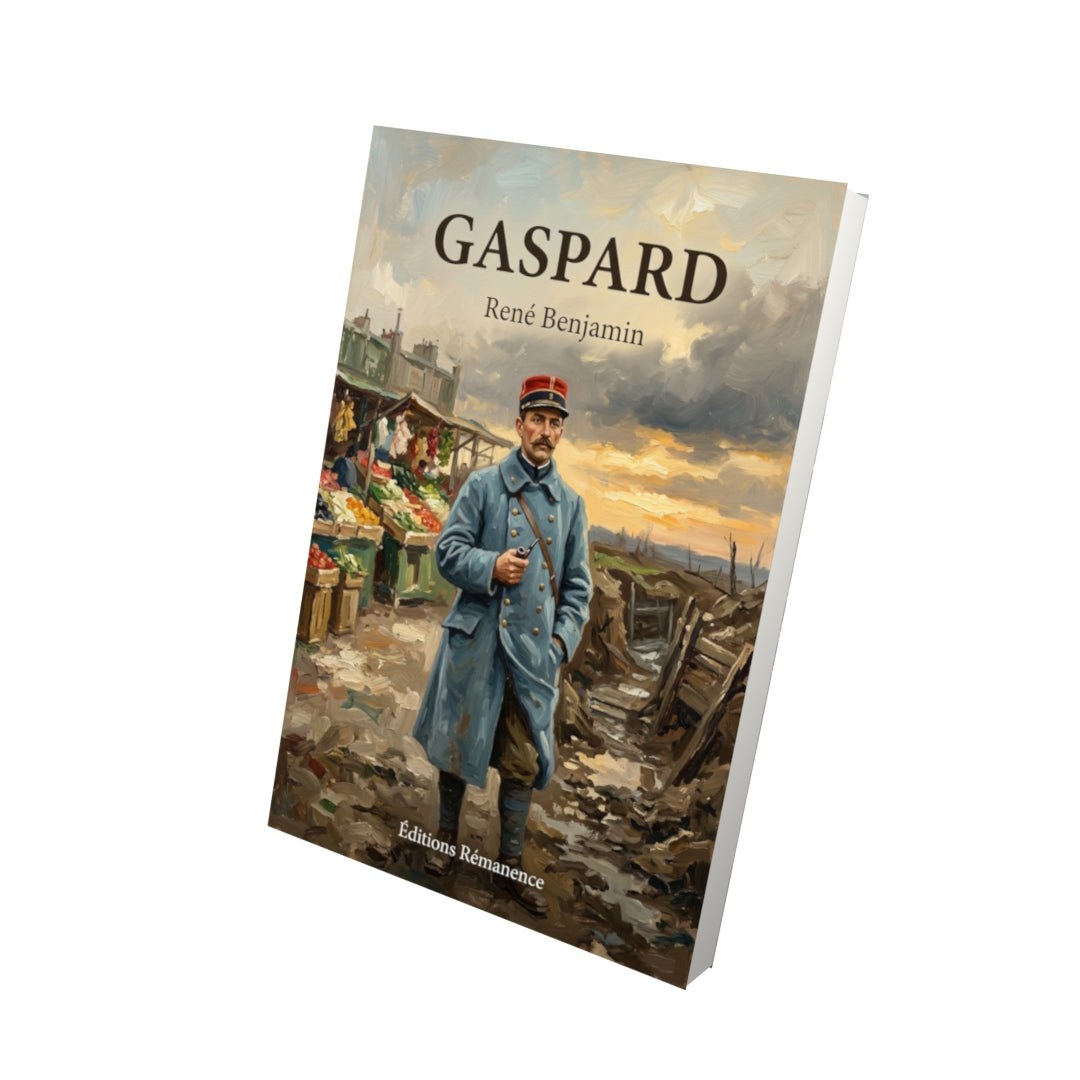 Livre Gaspard par René Benjamin - Vue 3D - Editions Remanence