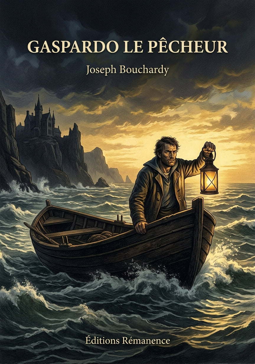 Livre Gaspardo le pêcheur par Joseph Bouchardy - Couverture - Editions Remanence
