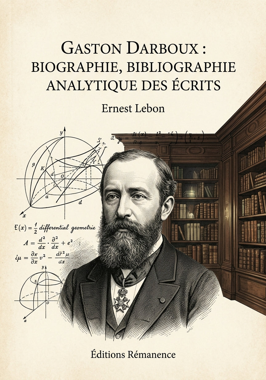 Gaston Darboux : Biographie, Bibliographie analytique des écrits - Ernest Lebon (Couverture)