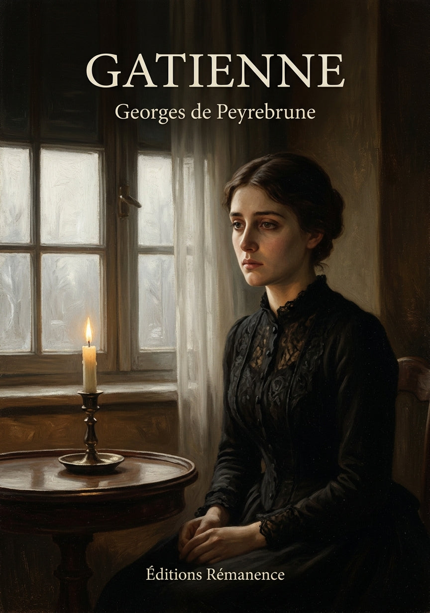 Livre Gatienne par Georges de Peyrebrune - Couverture - Editions Remanence