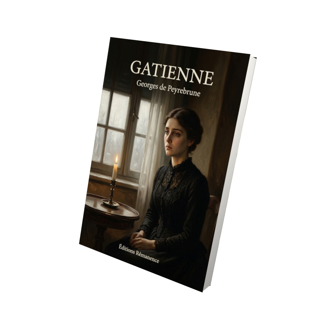 Livre Gatienne par Georges de Peyrebrune - Vue 3D - Editions Remanence