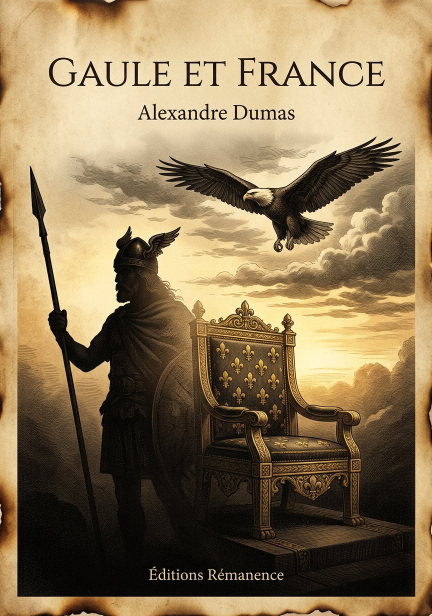 Livre Gaule et France par Alexandre Dumas - Couverture - Editions Remanence
