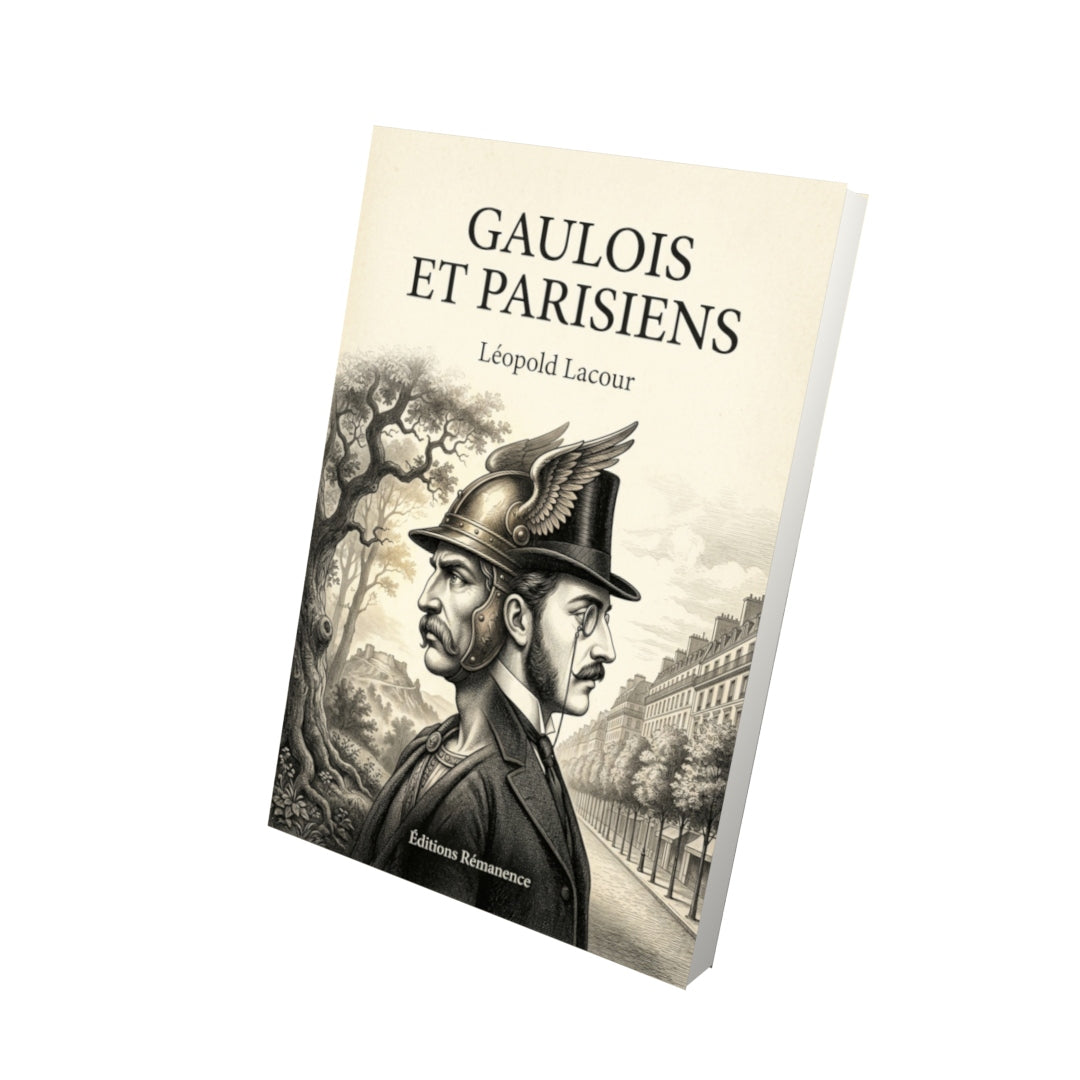 Livre Gaulois et Parisiens par Léopold Lacour - Vue 3D - Editions Remanence