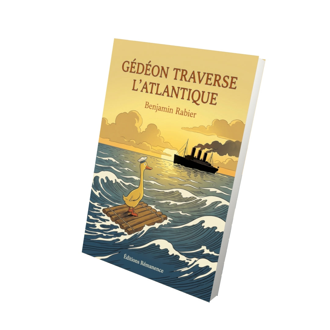 Livre Gédéon traverse l'Atlantique par Benjamin Rabier - Vue 3D - Editions Remanence