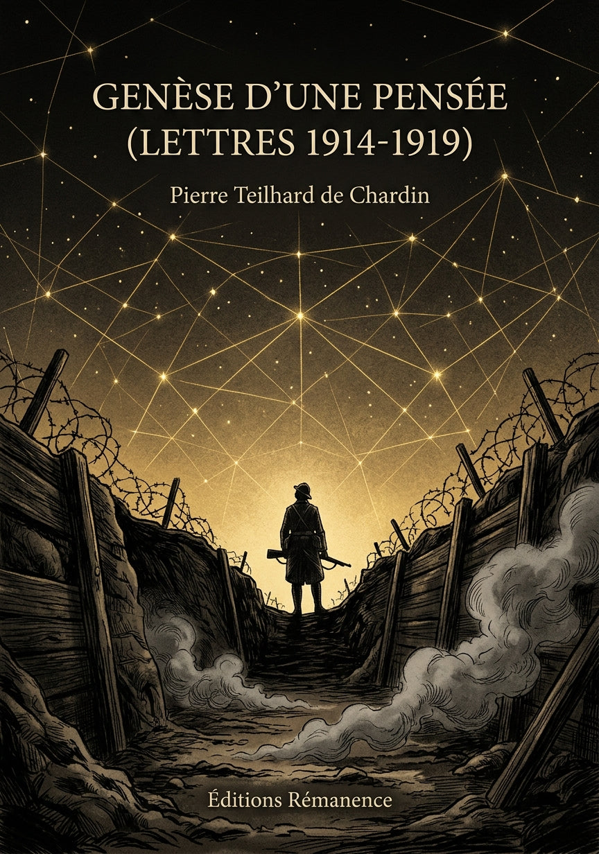 Livre Genèse d’une pensée (Lettres 1914-1919) par Pierre Teilhard de Chardin - Couverture - Editions Remanence