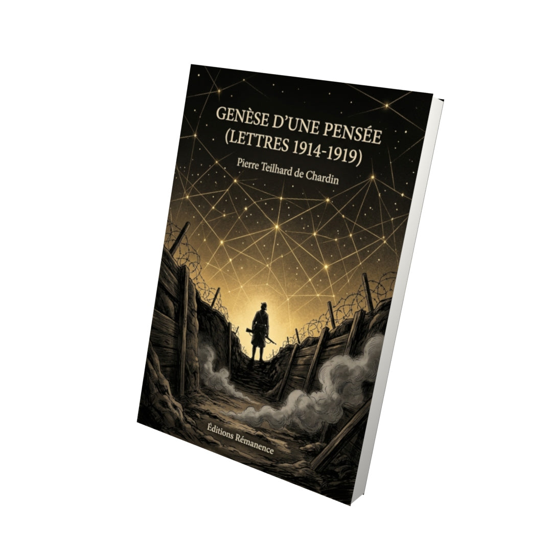 Livre Genèse d’une pensée (Lettres 1914-1919) par Pierre Teilhard de Chardin - Vue 3D - Editions Remanence