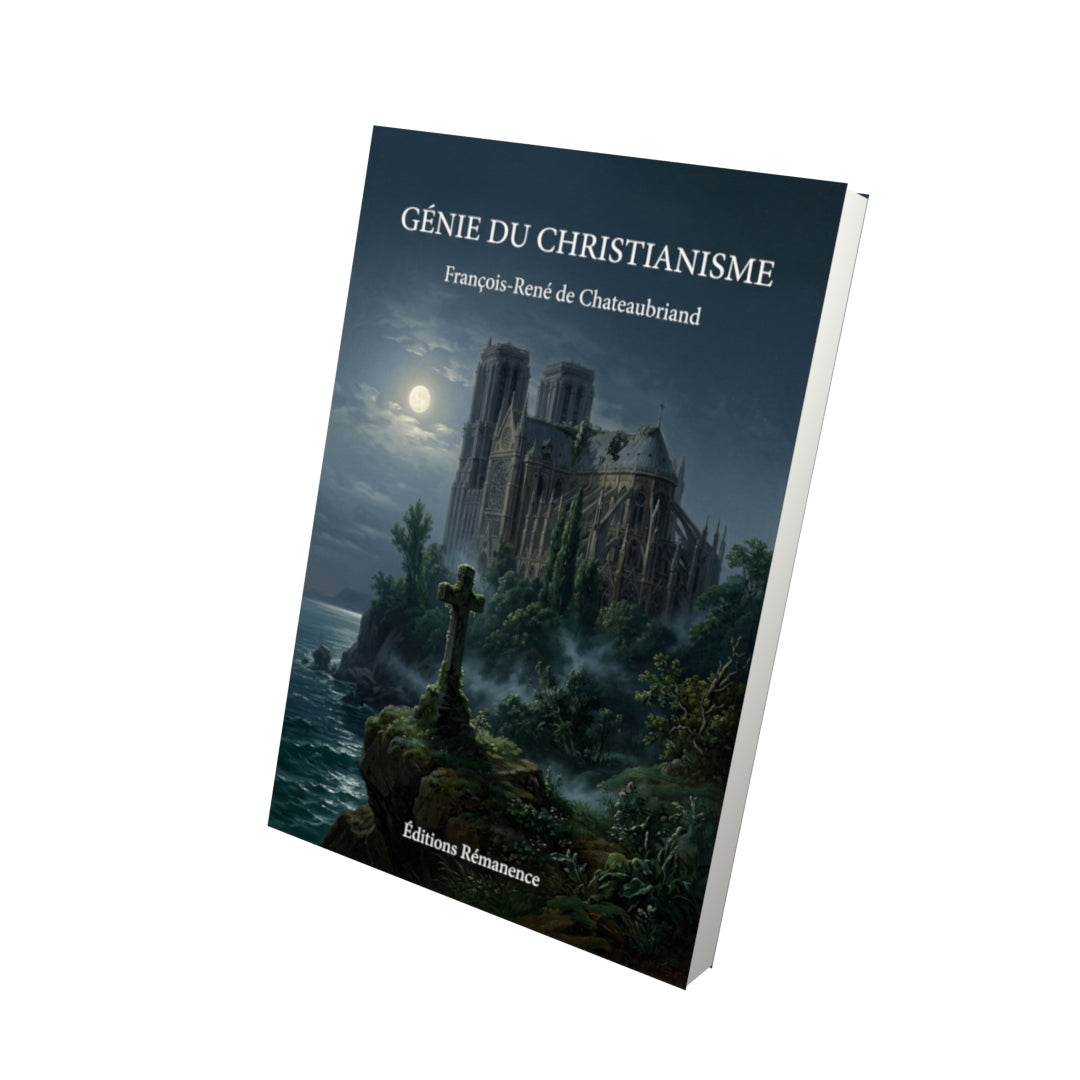 Livre Génie du christianisme par François-René de Chateaubriand - Vue 3D - Editions Remanence