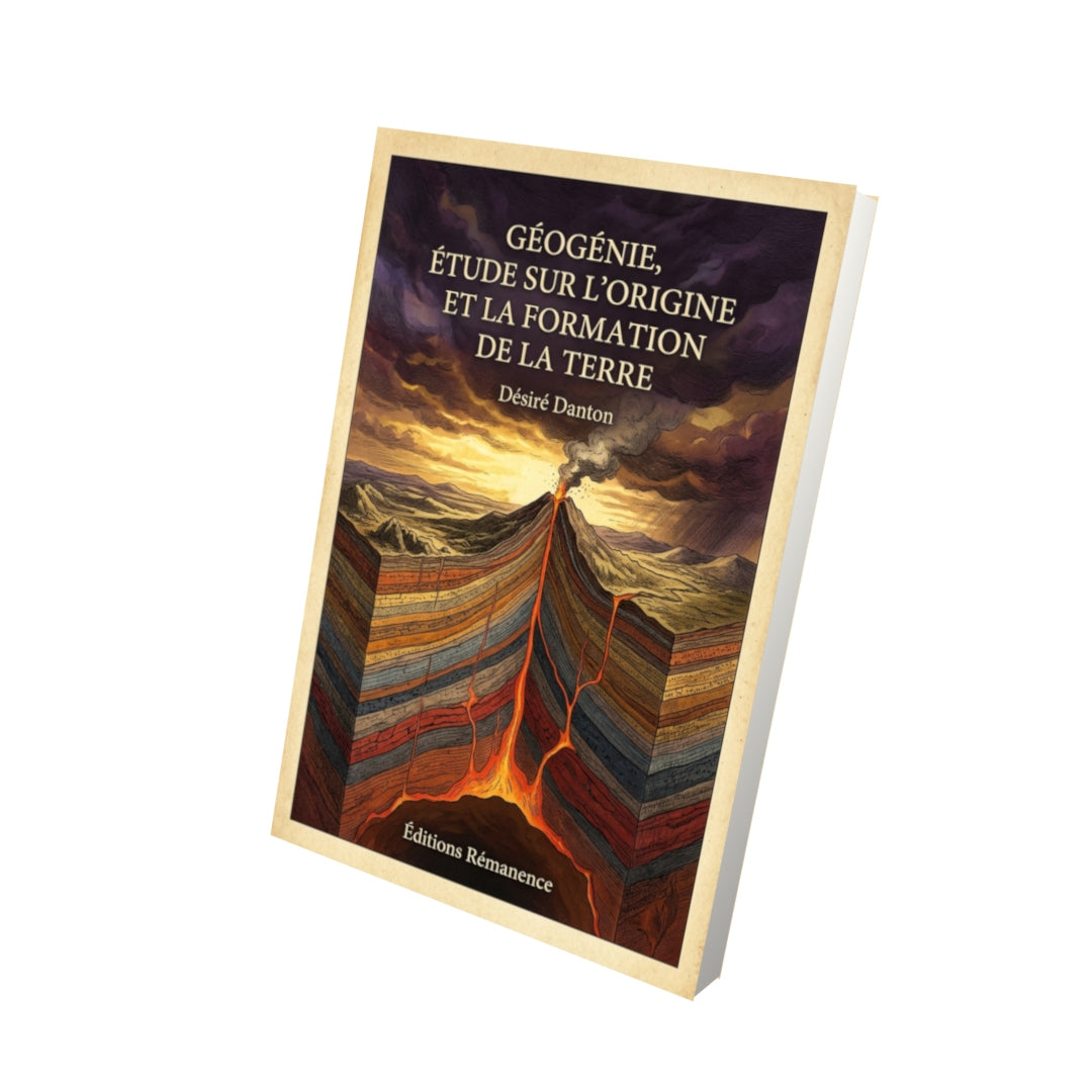 Livre Géogénie, étude sur l’origine et la formation de la terre par Désiré Danton - Vue 3D - Editions Remanence