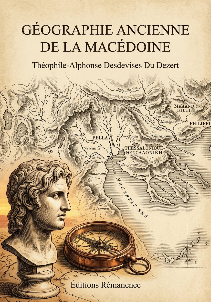 Livre Géographie ancienne de la Macédoine par Théophile-Alphonse Desdevises Du Dezert - Couverture - Editions Remanence