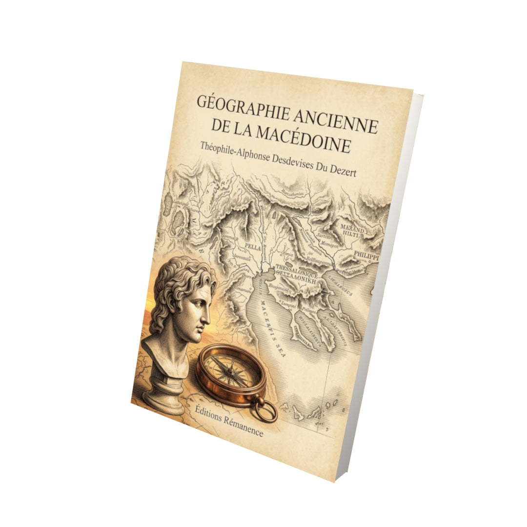 Livre Géographie ancienne de la Macédoine par Théophile-Alphonse Desdevises Du Dezert - Vue 3D - Editions Remanence