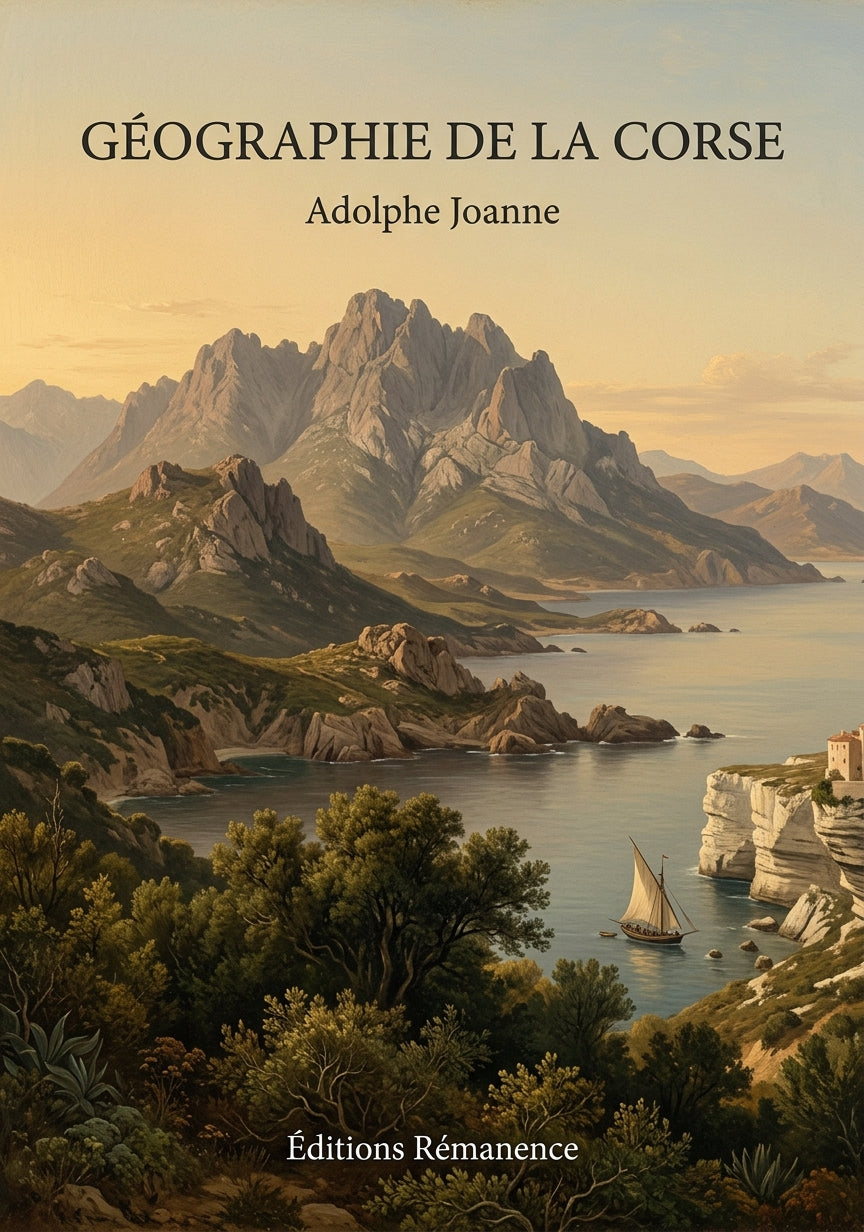 Livre Géographie de la Corse par Adolphe Joanne - Couverture - Editions Remanence