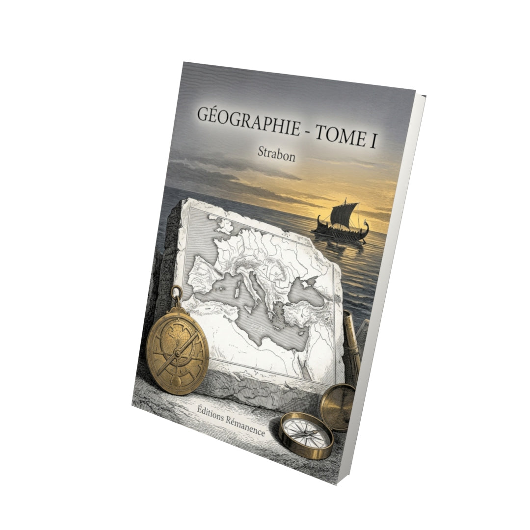 Livre Géographie - Tome I par Strabon - Vue 3D - Editions Remanence