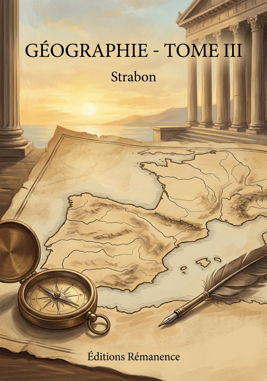 Livre Géographie - Tome III par Strabon - Couverture - Editions Remanence