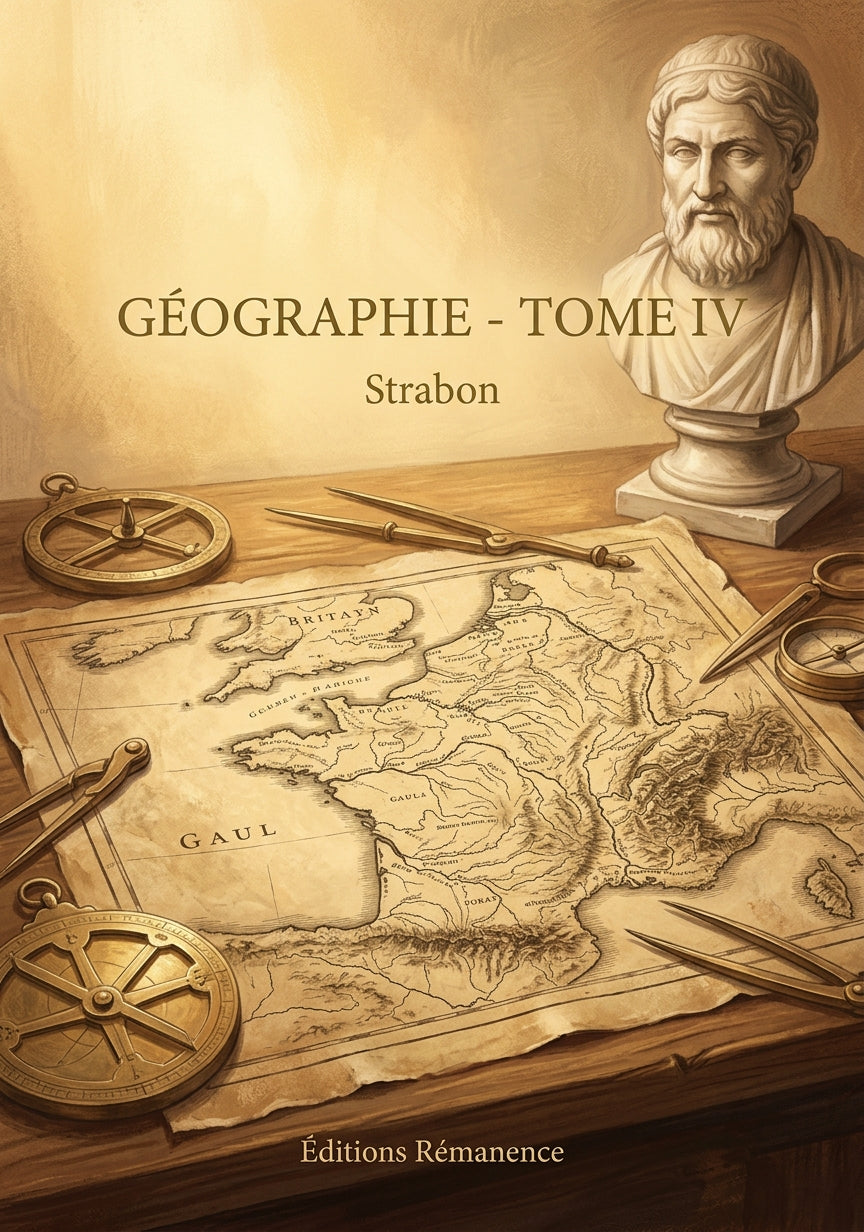 Livre Géographie - Tome IV par Strabon - Couverture - Editions Remanence