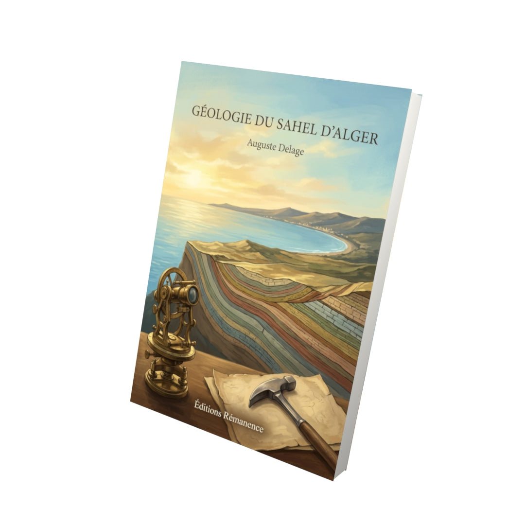 Livre Géologie du Sahel d'Alger par Auguste Delage - Vue 3D - Editions Remanence