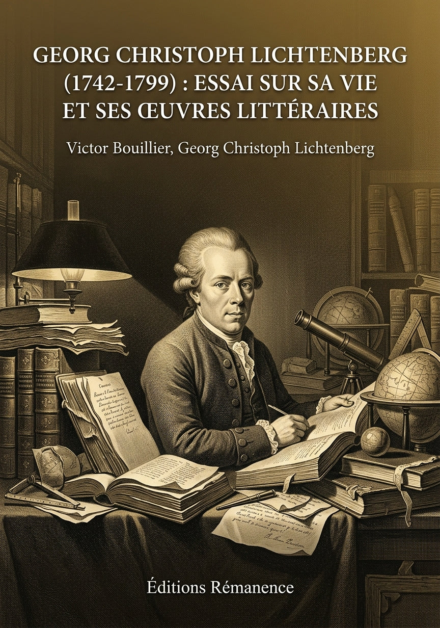 Livre Georg Christoph Lichtenberg (1742-1799) : essai sur sa vie et ses œuvres littéraires par Victor Bouillier, Georg Christoph Lichtenberg - Couverture - Editions Remanence