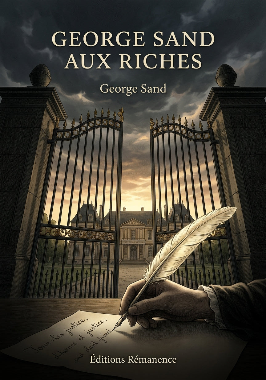 Livre George Sand aux riches par George Sand - Couverture - Editions Remanence